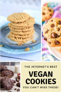 collage of the best vegan cookie recipes