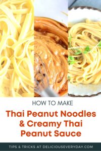 Easy Thai Peanut Noodles pin