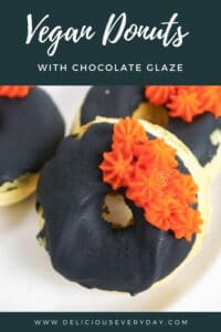 Vegan Donuts with Chocolate Glaze