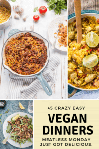 easy vegan dinner recipes