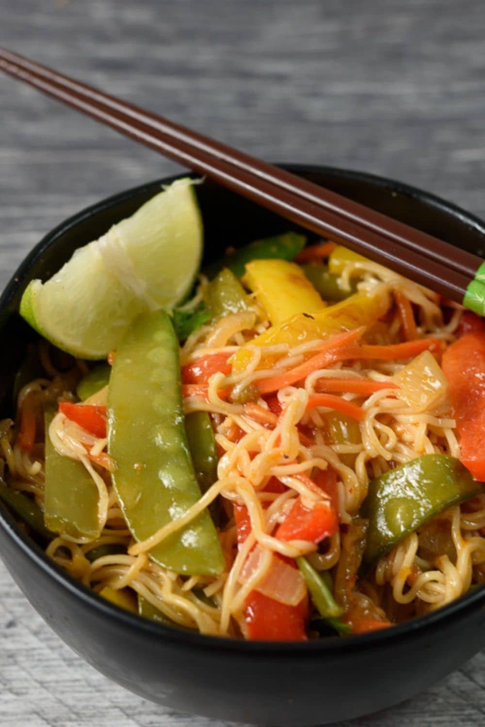 Thai Noodles in Red Curry Sauce