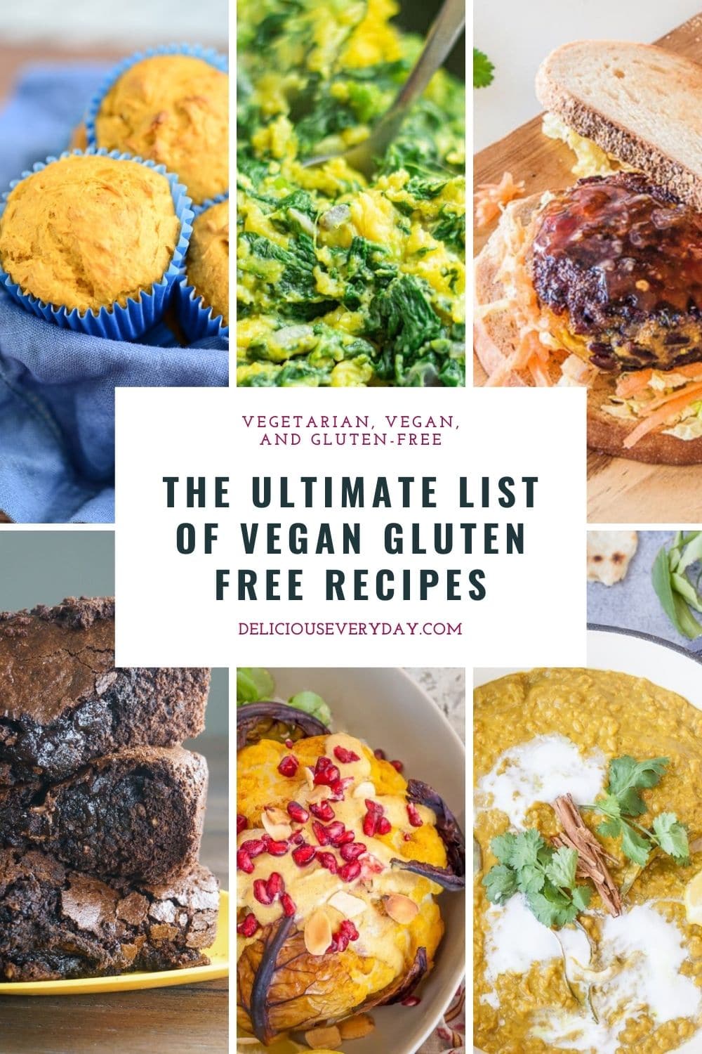 The Ultimate List of Vegan Gluten Free Recipes | Delicious Everyday