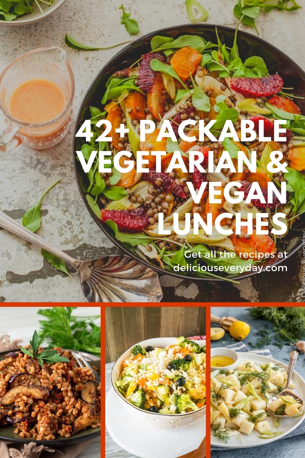 42+ Vegetarian & Vegan Lunch Ideas | Packable Lunches for On-the-Go