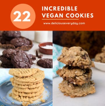 Vegan Cookies collage