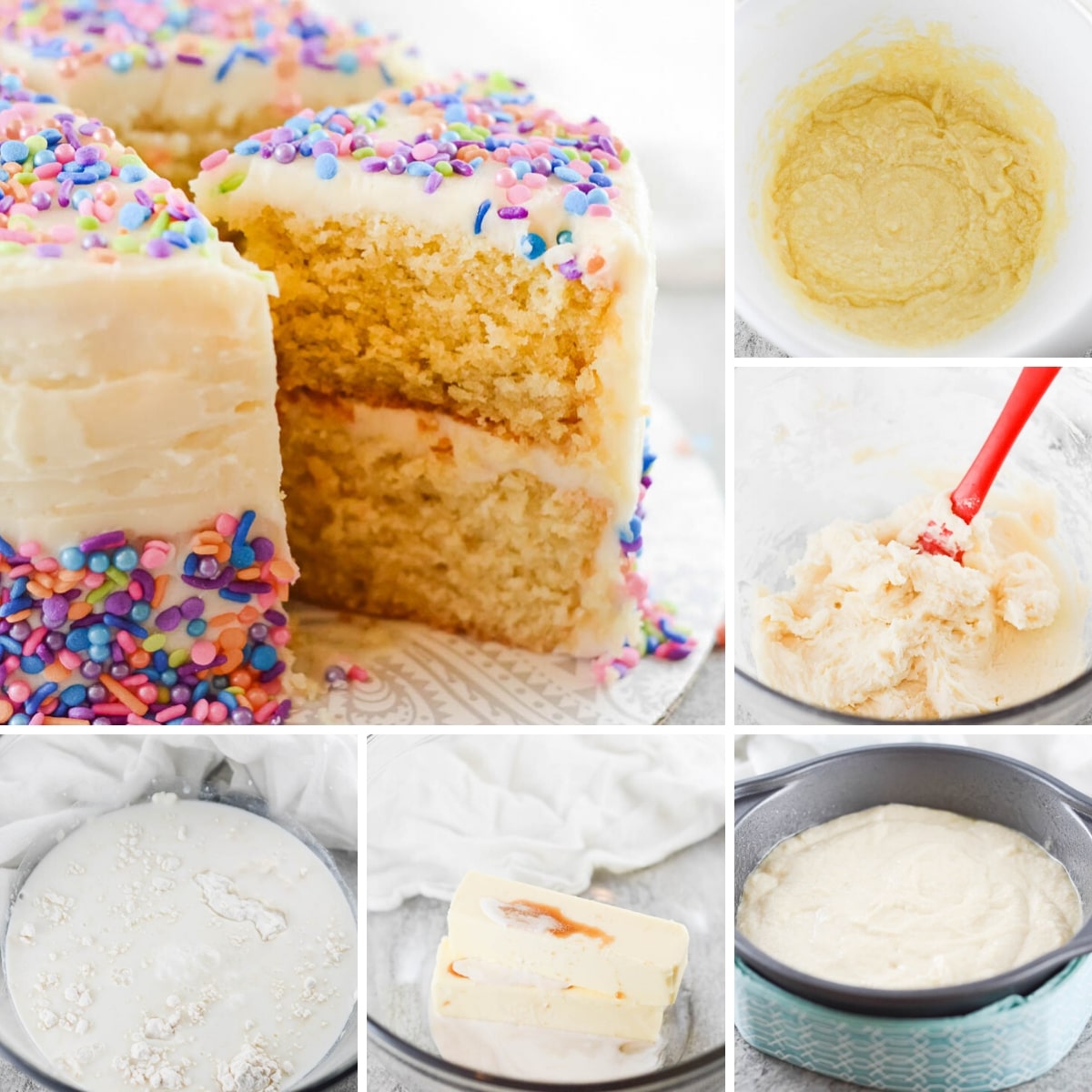 how to make vegan birthday cake collage
