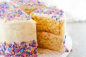 Vegan Birthday Cake - Perfect Basic Cake - Delicious Everyday