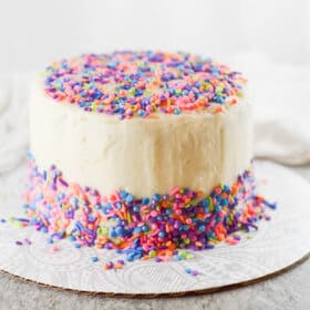 vegan vanilla birthday cake