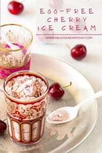 egg free Cherry Ice Cream
