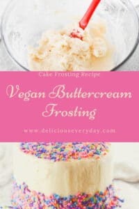 vegan buttercream frosting recipe