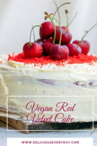 dairy-free red velvet cake