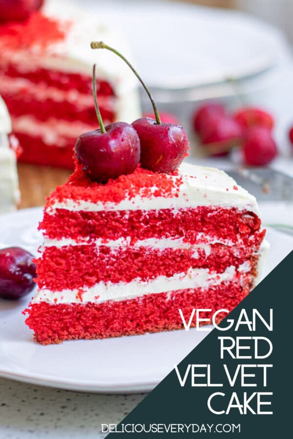 Vegan Red Velvet Cake | Delicious Everyday