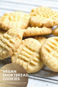 vegan shortbread cookies