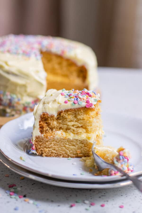 Vegan Vanilla Cake Recipe | Delicious Everyday