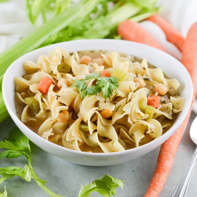 Vegan Chicken Noodle Soup | Easy One-Pot Meal | Delicious Everyday