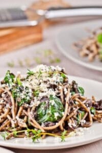 20-Minute Mushroom Spaghetti Salad