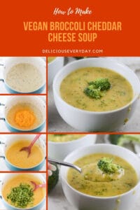 vegan broccoli cheddar soup