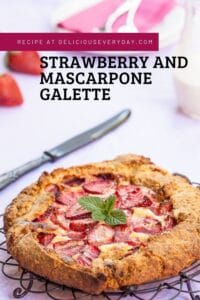 Mascarpone and Strawberry Galette