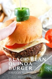 Black Bean Quinoa Burger