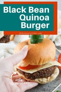 Black Bean Quinoa Burger