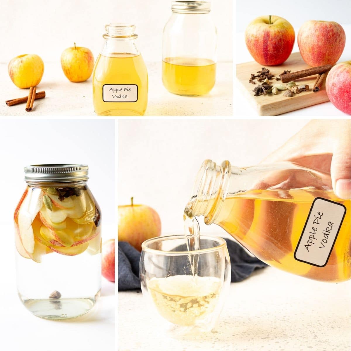 how to make apple pie vodka collage