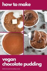vegan chocolate pudding