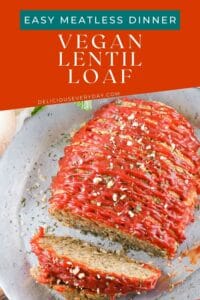 vegan lentil loaf