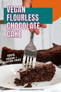 gluten free vegan flourless chocolate cake