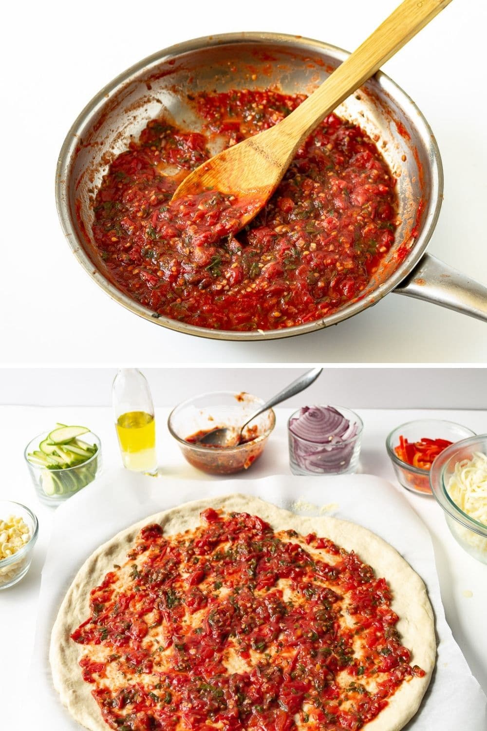pan of Vegan Pizza Sauce