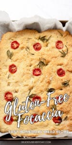 gluten free focaccia bread