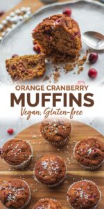 vegan orange cranberry muffins