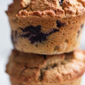 gluten-free vegan blueberry muffins