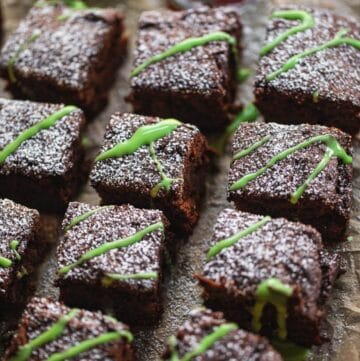 gluten-free vegan peppermint brownies