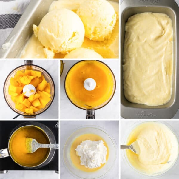 Mango Ice Cream - No Churn - Delicious Everyday