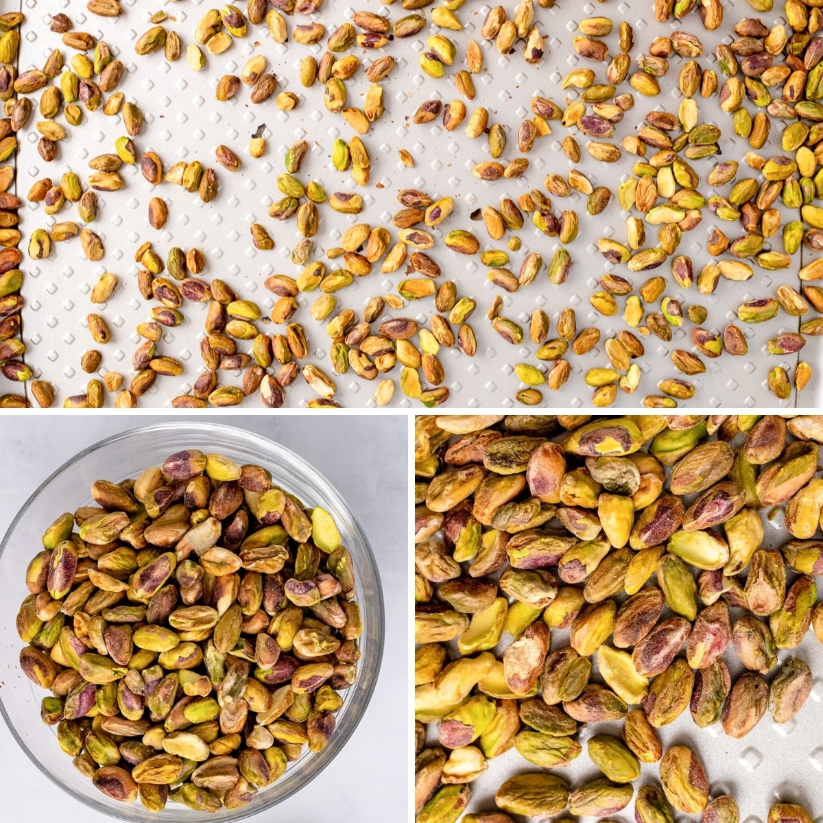 how to make roasted pistachios collage