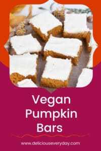 vegan pumpkin bars