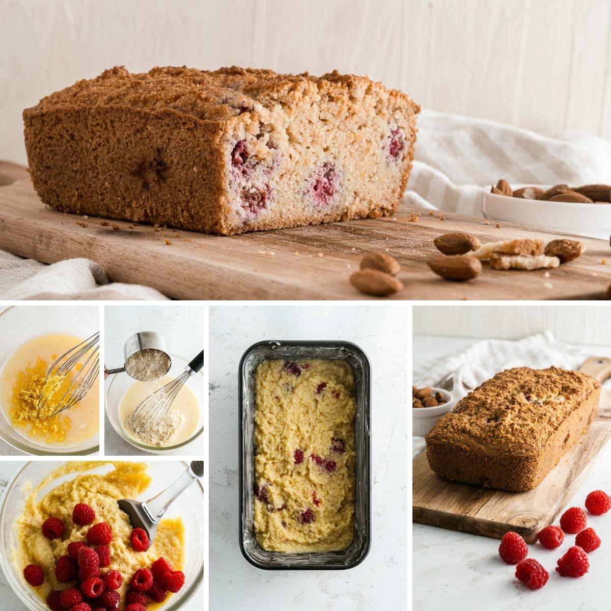 how to make raspberry bread collage