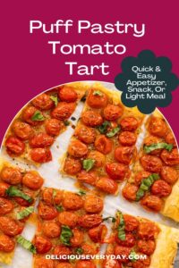 Puff Pastry Tomato Tart