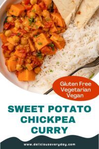 sweet potato chickpea curry