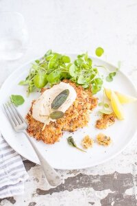 Cauliflower, Quinoa and Sage Fritters - Cauliflower, sage and quinoa come together to form these kick-ass easy vegetarian fritters.