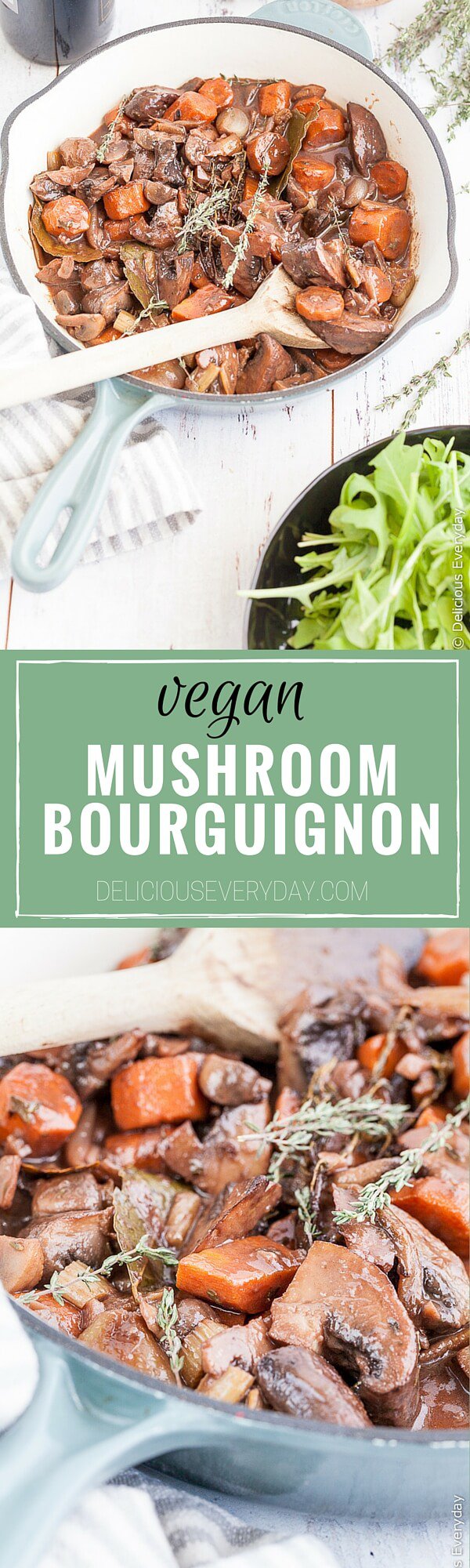 The classic beef bourguignon gets a vegan make over!